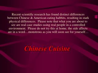 Chinese Cuisine