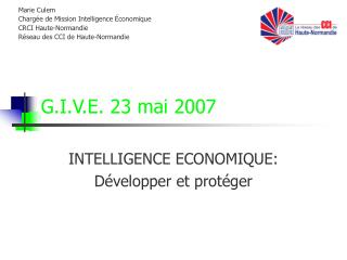 G.I.V.E. 23 mai 2007
