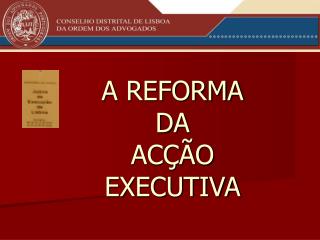 A REFORMA DA ACÇÃO EXECUTIVA