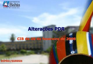 Alterações PDR