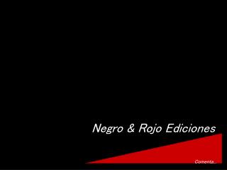 Negro &amp; Rojo Ediciones