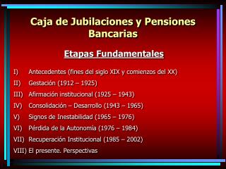 Caja de Jubilaciones y Pensiones Bancarias