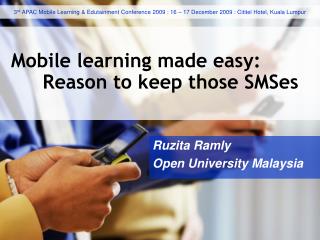 Mobile learning made easy: