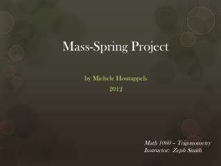 Mass-Spring Project