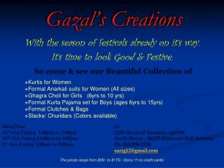 Gazal’s Creations