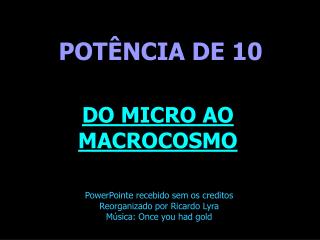 POTÊNCIA DE 10