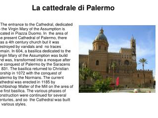 La cattedrale di Palermo