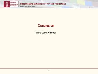 Conclusion Maria Jesus Vinuesa