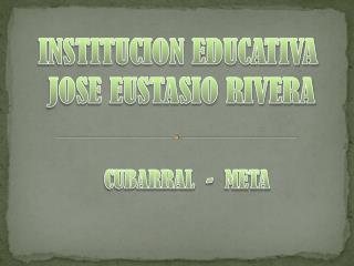 INSTITUCION EDUCATIVA JOSE EUSTASIO RIVERA
