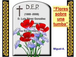 (1969 -2008) D. Luis Pérez González “Una lágrima se evapora… Una flor se marchita…