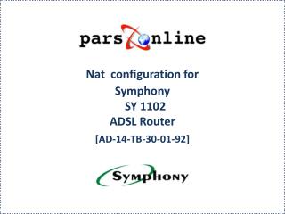 Nat configuration for Symphony SY 1102 ADSL Router