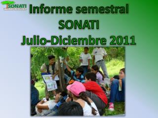 Informe semestral SONATI Julio-Diciembre 2011
