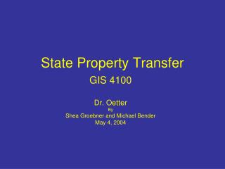 State Property Transfer