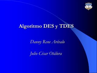 Algoritmo DES y TDES