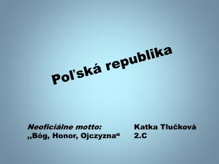 Poľská republika