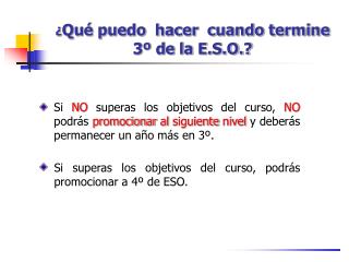 ¿ Qué puedo hacer cuando termine 3º de la E.S.O.?