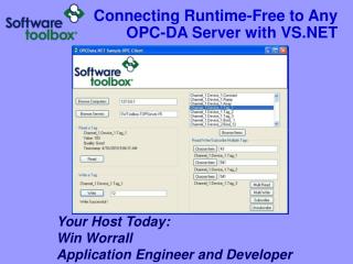 Connecting Runtime-Free to Any OPC-DA Server with VS.NET