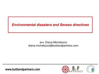 Environmental disasters and Seveso directives