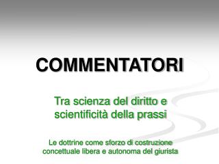 COMMENTATORI