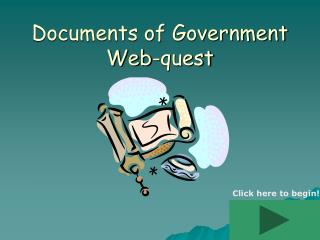 Documents of Government Web-quest
