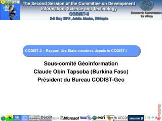 CODIST.2 – Rapport des Etats membres depuis le CODIST.1