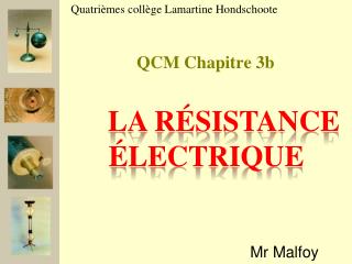 QCM Chapitre 3b