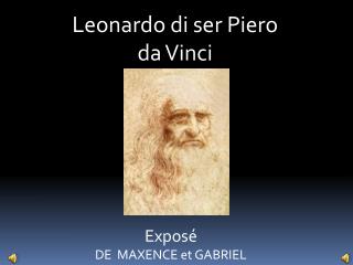 Leonardo di ser Piero da Vinci