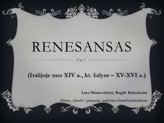 Renesansas