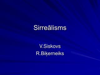 Sirreālisms