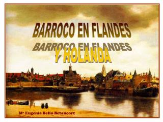 BARROCO EN FLANDES Y HOLANDA