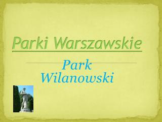 Parki Warszawskie