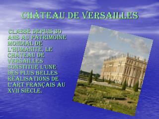 Château de Versailles