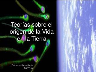 Teorías sobre el origen de la Vida en la Tierra