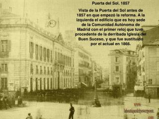 Puerta del Sol. 1857