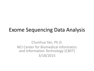 Exome Sequencing Data Analysis