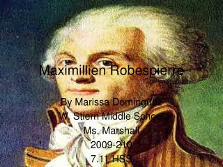 Maximillien Robespierre