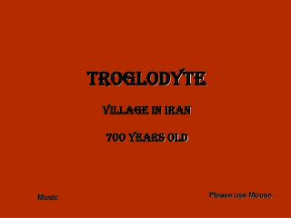 Troglodyte village in IRAN 700 years old