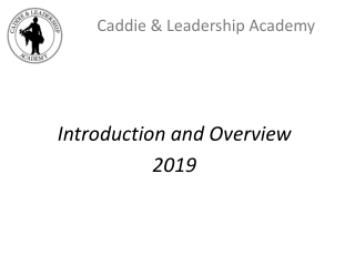 Caddie & Leadership Academy