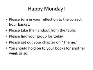 Happy Monday!