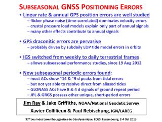 Subseasonal GNSS Positioning Errors