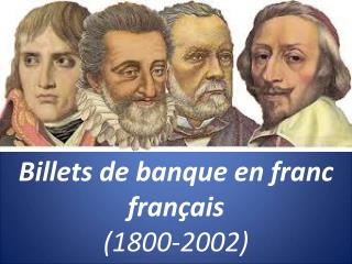 Billets de banque en franc français (1800-2002)