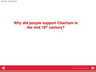 Why did people support Chartism in the mid 19 th century?