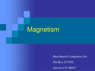 Magnetism