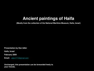 Ancient paintings of Haifa