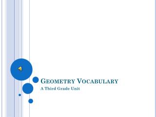 Geometry Vocabulary