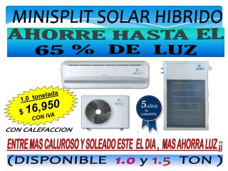 MINISPLIT SOLAR HIBRIDO