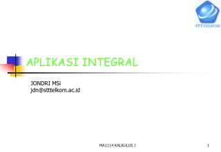 APLIKASI INTEGRAL