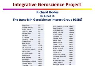 Integrative Geroscience Project