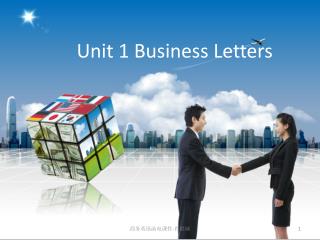 Unit 1 Business Letters