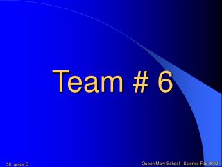 Team # 6